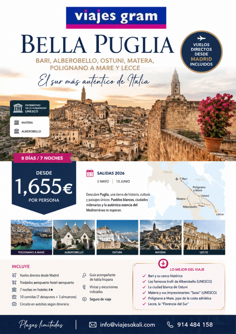 Bella Puglia: el sur más auténtico de Italia