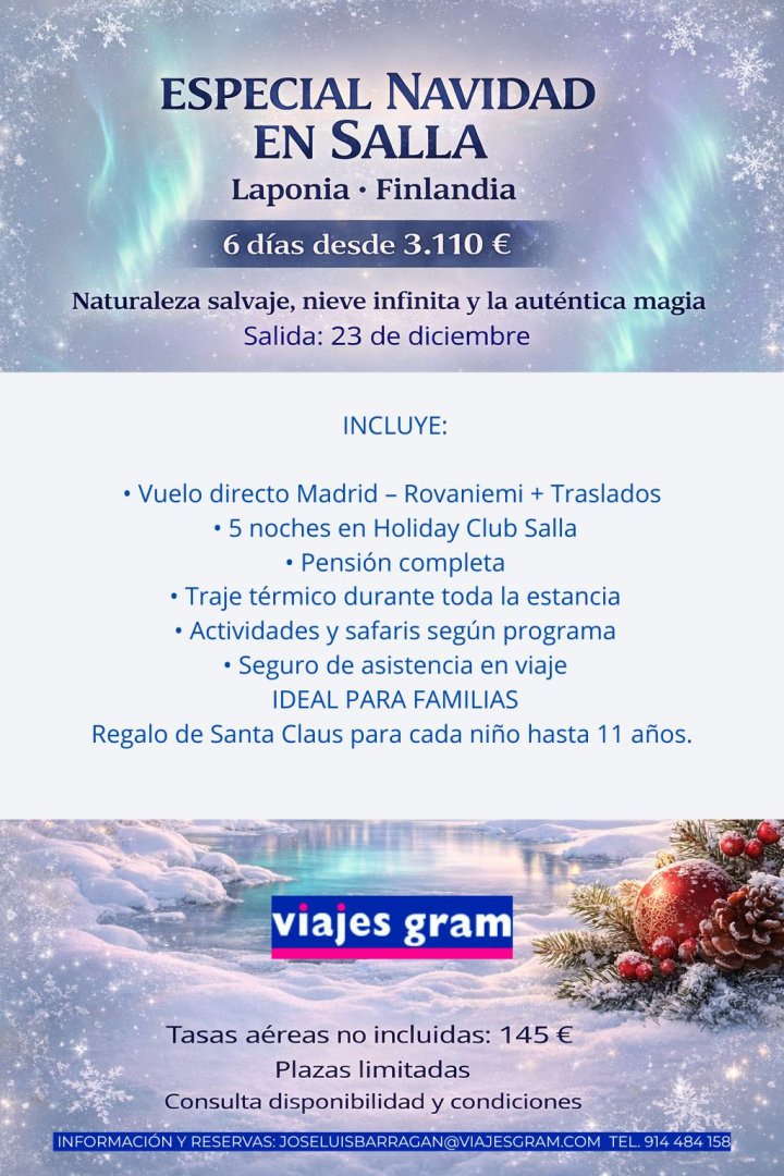 LAPONIA - FINLANDIA (NAVIDAD)