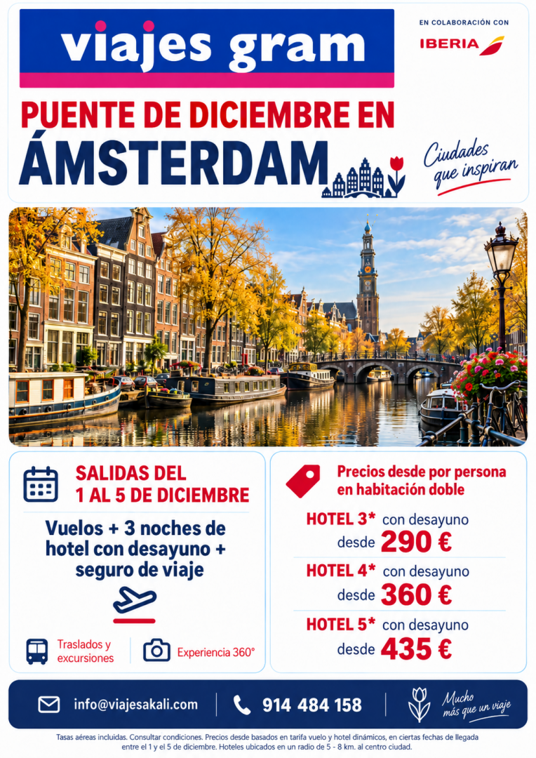 Ámsterdam – Puente de diciembre